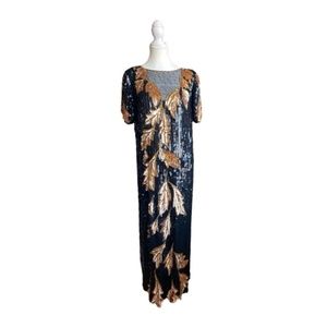 Vintage 100% Silk Beaded Dress
